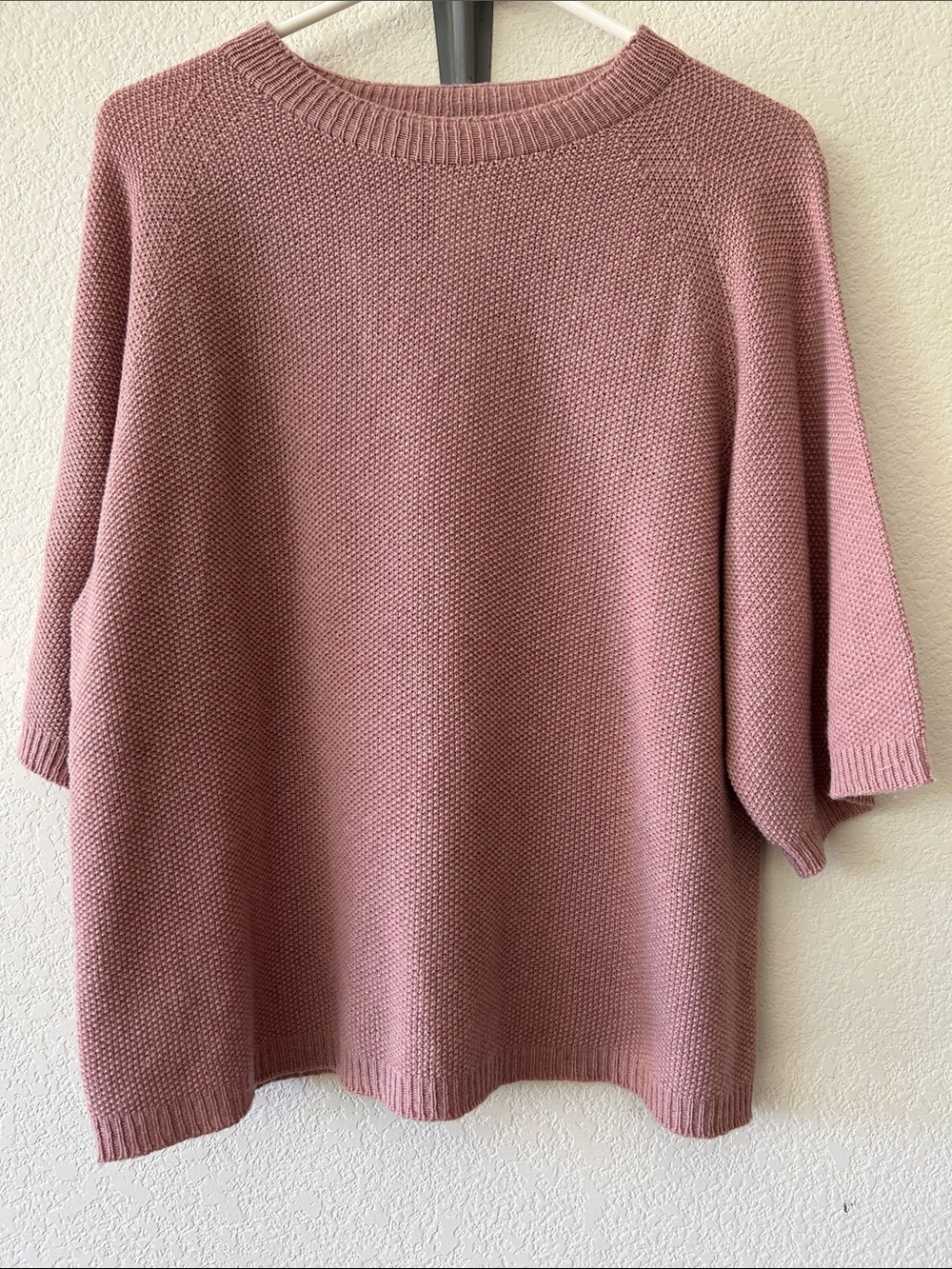 Bianca & Blu Short Sleeve Wool Blend Sweater size L